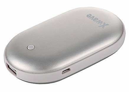 Xwave Powerbank Eksterna baterija 5200mAh Warm up 52 Silver Sa grejačem ruku