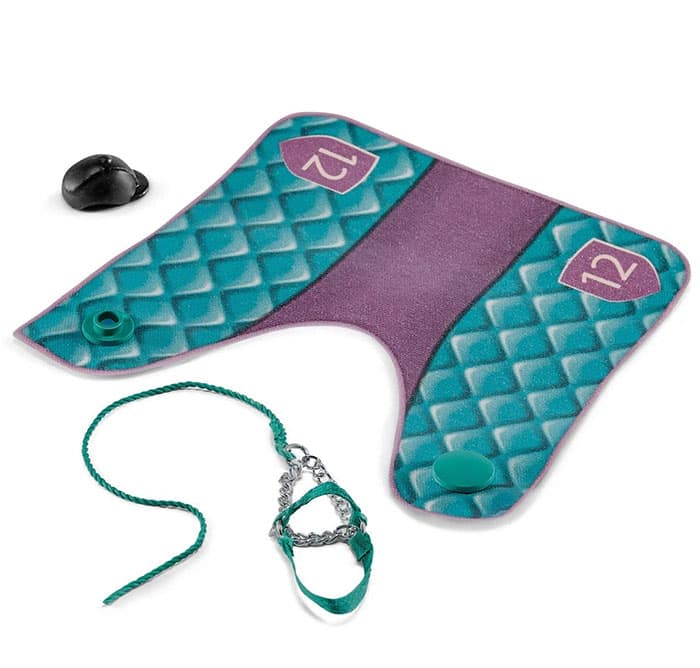 Schleich Figure Konji - Oprema - Ćebe i uzde za konja i kaciga za jahača 42461