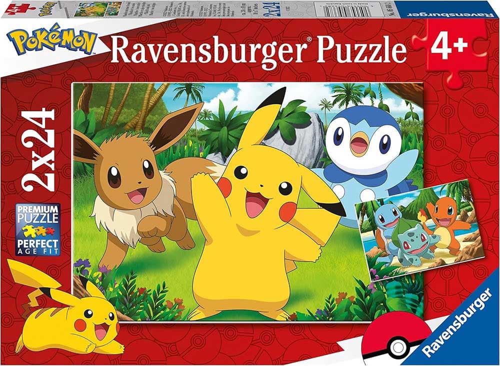 Puzzle slagalice za decu 2x24 dela Pokemon Ravensburger 05668