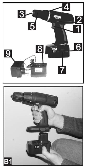 Aku bušilica WAS18-3 sa dve baterije 71211803