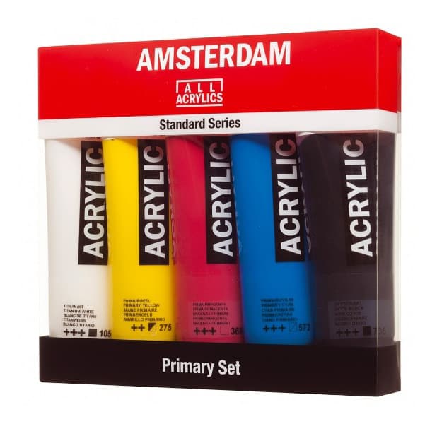 TALENS Amsterdam All Acrylics Standard Series - Primary Set - Akrilne boje 5x120ml 680902