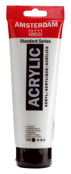 TALENS Amsterdam All Acrylics Standard Series - Akrilna boja Titanium White 105 250ml 681105
