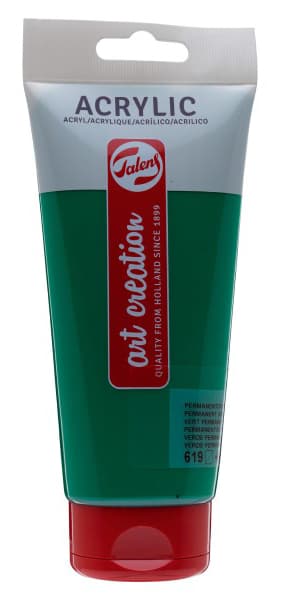 TALENS Art Creation Acrylic Colour Tube - Akrilna boja Permanent Green Deep 619 200ml 693619