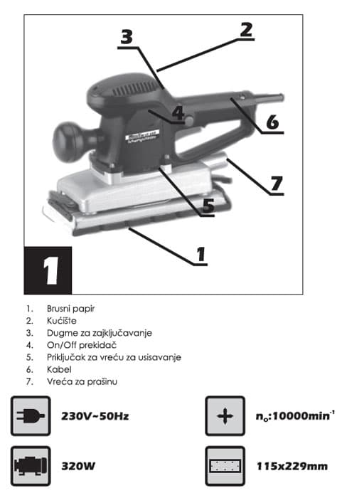 Vibraciona brusilica WSS350 72135000