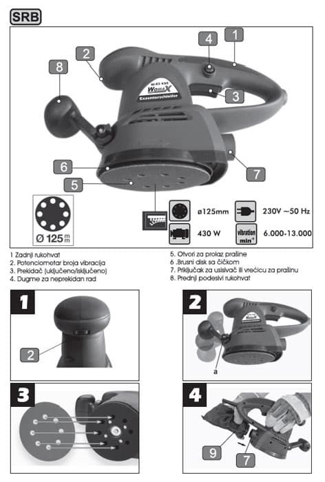 Rotaciona brusilica WES430 72343000