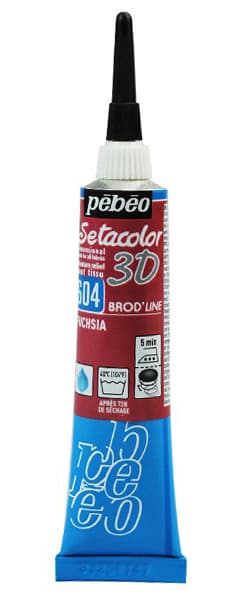 PEBEO Setacolor 3D - Brod line Effect - Reljefna boja za tekstil Fuchsia 20ml 664682