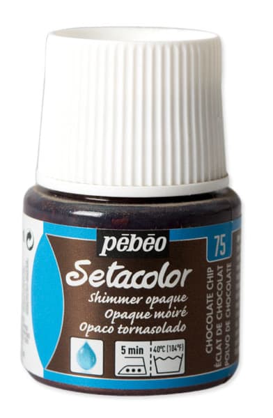 PEBEO Setacolor - Shimmer Opaque - Pokrivna boja za tekstil 45ml CHOCOLATE CHIP 664755