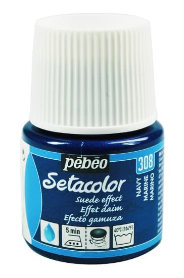 PEBEO Setacolor - Suede Effect - Pokrivna boja za tekstil 45ml NAVY 664707
