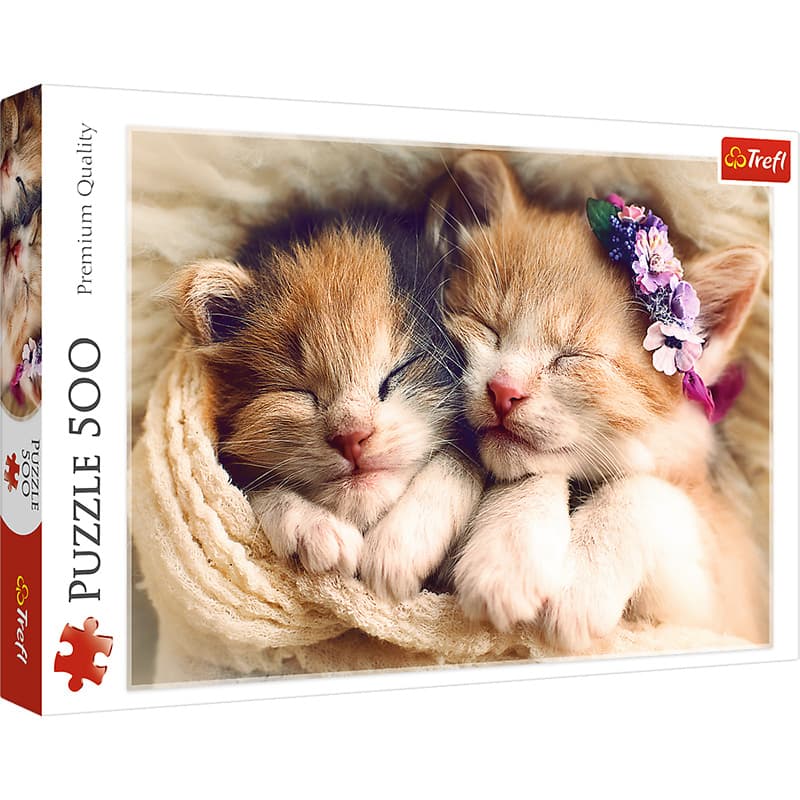 Trefl puzzle - Uspavani mačići 500 delova