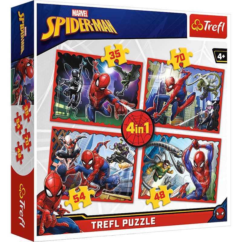 Trefl puzzle 4-u-1 Spider-Man 4 slagalice