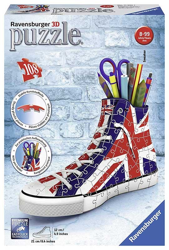 Kutija za olovke od puzli Patika sa britanskom zastavom - Ravensburger 11222