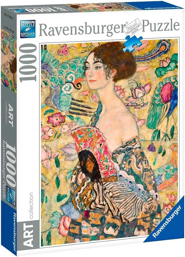 Puzzle slagalica 1000 delova Gustav Klimt - Dama sa lepezom Ravensburger ART 12001132