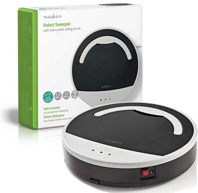 Nedis Robot usisivač sa senzorom za prepreke i stepenice VCRO210BK