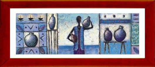 Lady in Blue 30x70