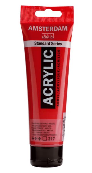 TALENS Amsterdam Akrilna boja - Akrilik - Transparentno crvena 120ml 680317