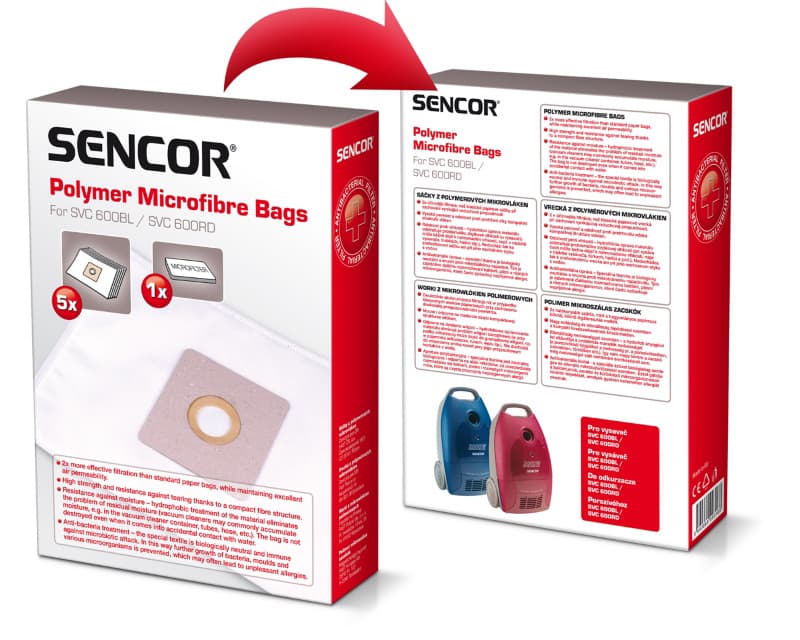 SENCOR Kese za usisivač 5kom. SVC 600RD/BL