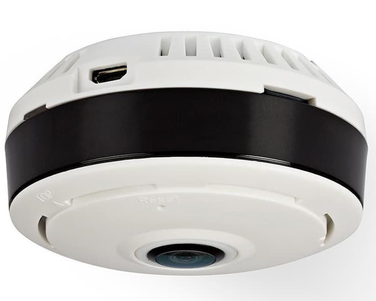 Plafonska Wi-Fi HD IP panoramska kamera za video nadzor Nedis IPCMP20CWT FishEye