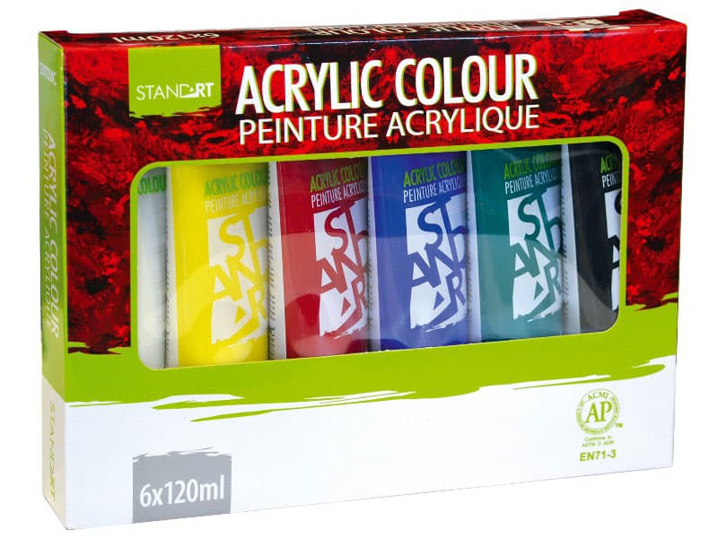 STANDART Set Akrilne boje Akrilici 6x120ml