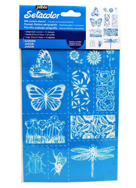 PEBEO Setacolor Šablon A5 za slikanje na tekstilu BAŠTA 664974