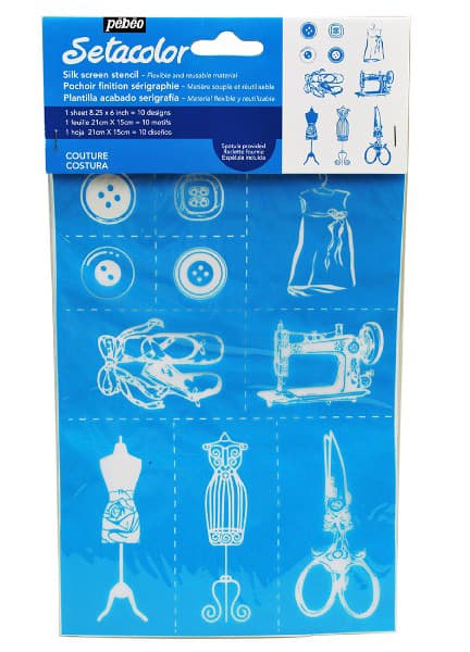PEBEO Setacolor Šablon A5 za slikanje na tekstilu MODA 664978