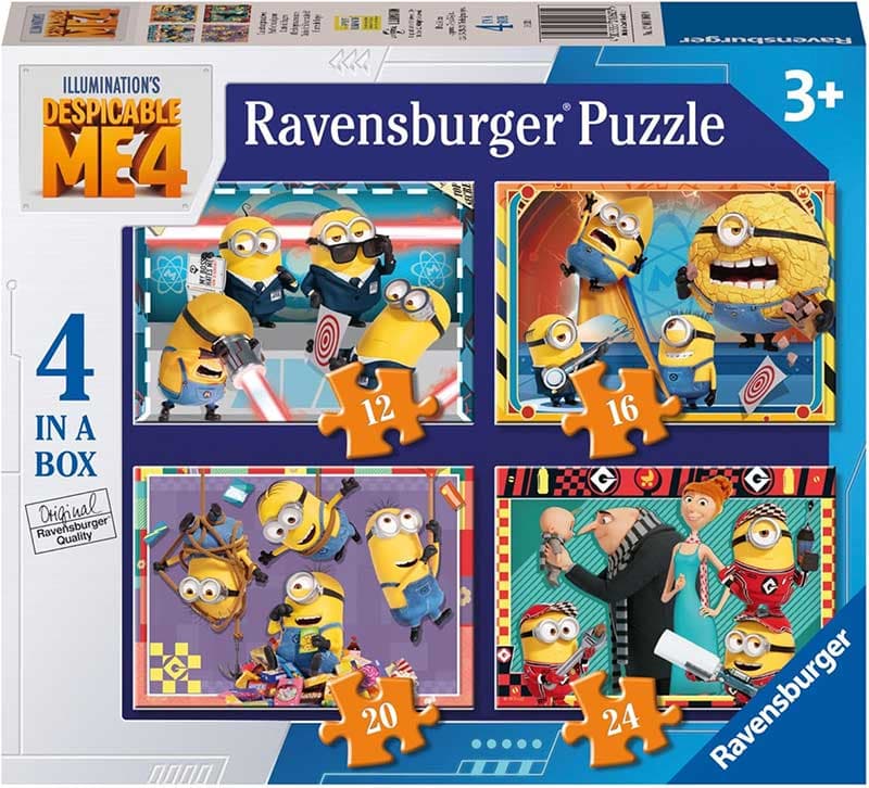 Puzzle slagalica za decu 4u1 Minions - Grozni ja Ravensburger 12001060