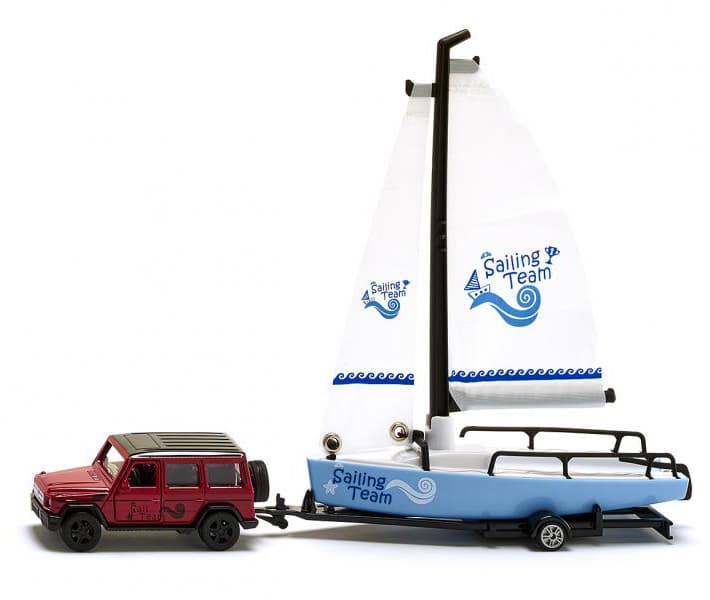 SIKU Autić i jedrilica Džip i Brod 2564