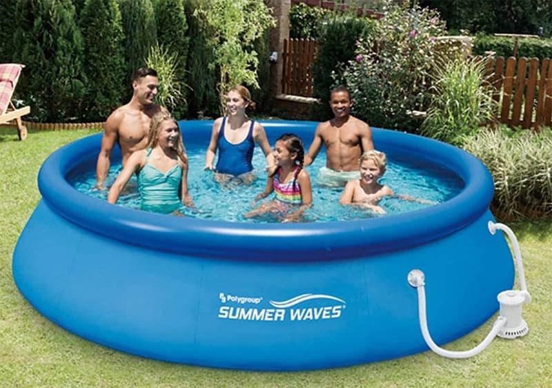 Bazen na naduvavanje sa filter pumpom 366x76cm Polygroup Summer Waves Quick Set