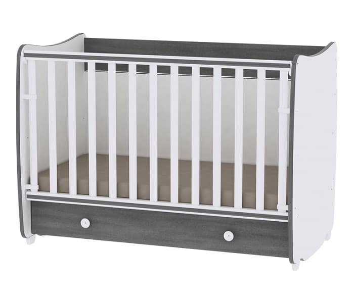 LORELLI Drveni krevetac 2u1 DREAM White-Vintage Grey 10150420034