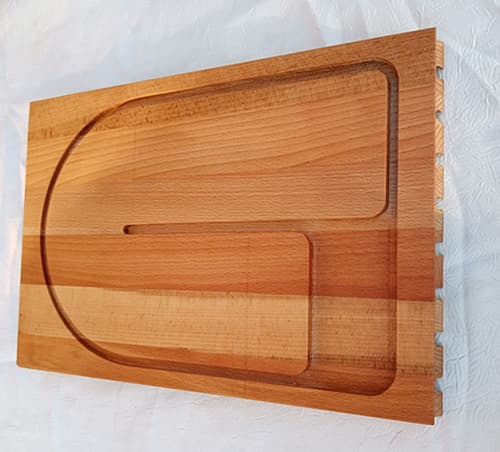 Kuhinjska daska za sečenje od bukovine sa dva lica 39 x 26 cm