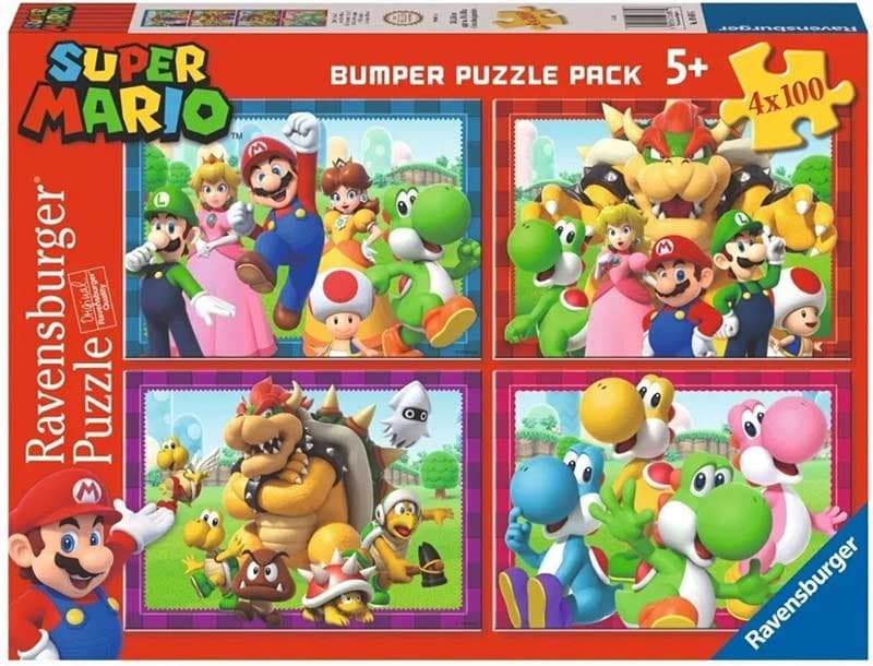 Slagalice 4x100 delova Super Mario Ravensburger 05689
