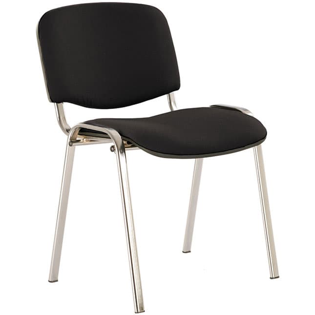 Konferencijska hromirana stolica Nowy Styl Iso crna