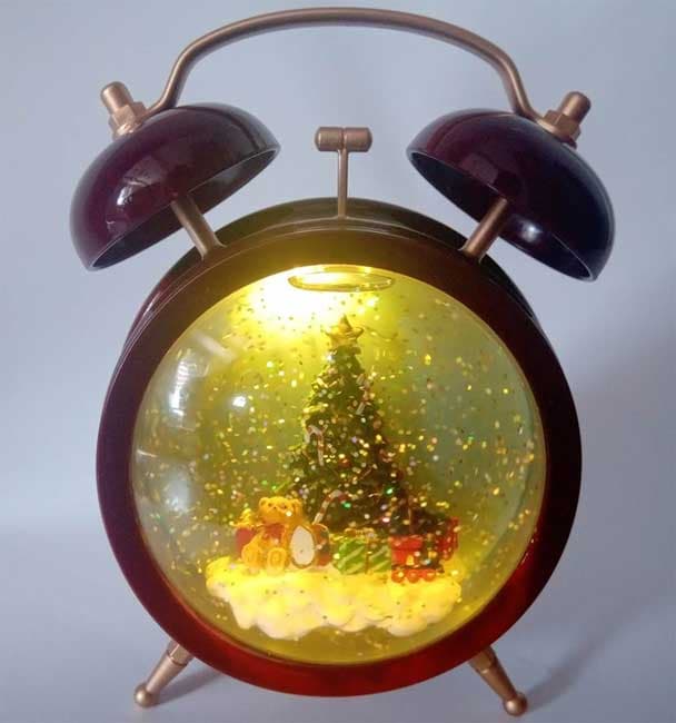 Novogodišnji ukras Svetleći budilnik