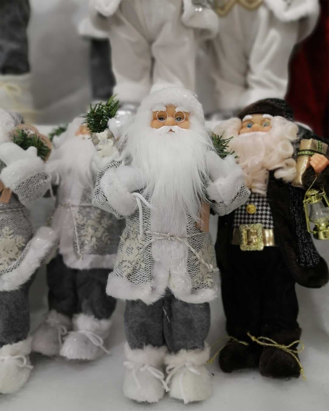 Figura Deda Mraz Sven Srebrne Boje 45 cm