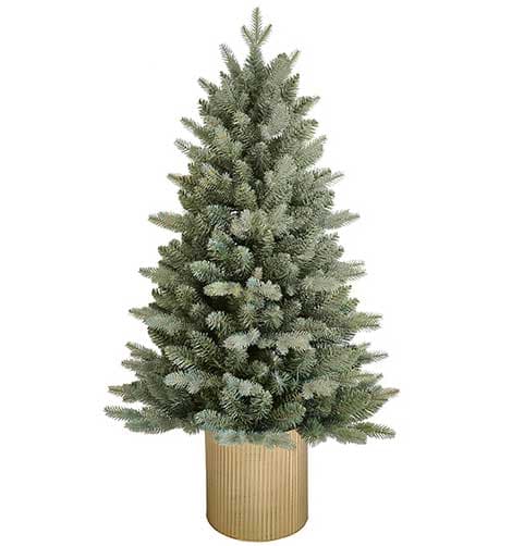 Novogodišnja jelka u metalnoj saksiji 120cm