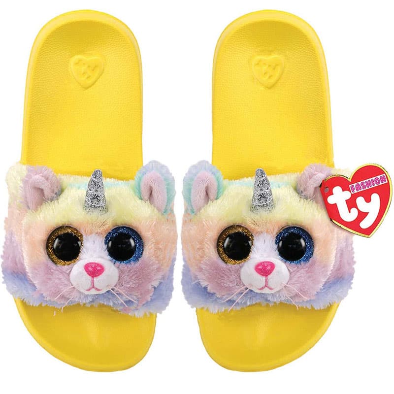 Papuče za decu TY Beanie Boos Fashion broj 28-31 Mačka jednorog Heather 95411