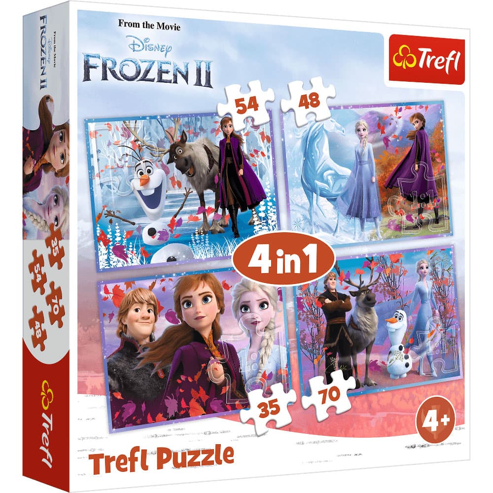 Trefl puzzle 4u1 Frozen II 34323