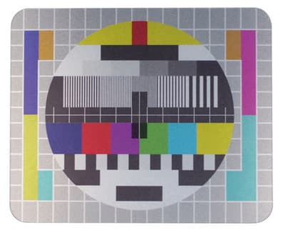 Kikkerland podloga za miša TV Test Screen Circle