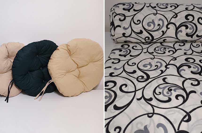 Okrugli jastuk sedalica za stolice 50 cm - BGW