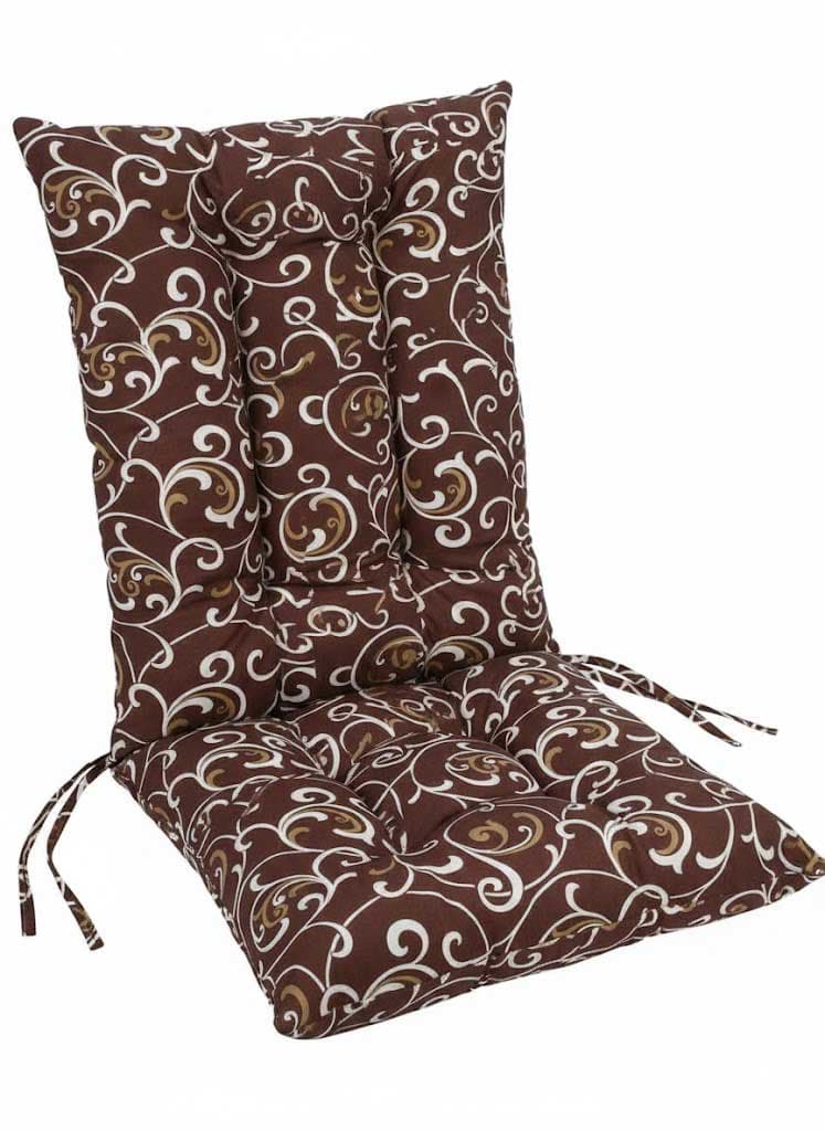 Jastuk Za Stolicu Sa Naslonom 1 kom. 60 x 120 cm BROWN ORNAMENT