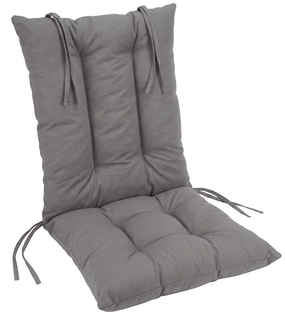 Jastuk Za Stolicu Sa Naslonom 1 kom. 60 x 120 cm GREY