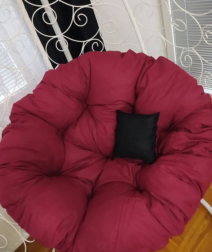 Okrugli jastuk sedalica za stolice 50 cm - Cherry