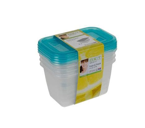 Set posuda Fresh and freeze 4x0,75L - Keeper - OKT-673
