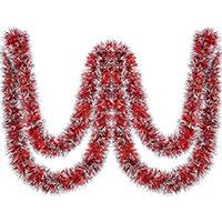 Kliknite za detalje - Novogodišnja dekoracija crveno-bela girlanda 270 cm
