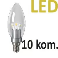 Kliknite za detalje - Štedljive LED sijalice 10 kom. Gauss E14 3W 220V 2700K HA103201103