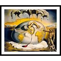 Kliknite za detalje - Reprodukcija slike sa paspartuom Geopoliticus Child Watching the Birth of the New Man (The Egg) Salvador Dali