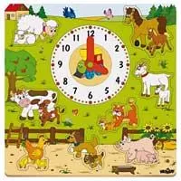 Kliknite za detalje - WoodyLand Drveni puzzle sa satom 93023