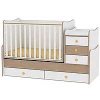 Kliknite za detalje - Lorelli Drveni krevetac za bebe 3u1 Maxi Plus White Beech 10150300028