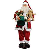 Kliknite za detalje - Figura Deda Mraza Koja Se Kreće i Svira 150 cm