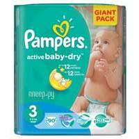 Kliknite za detalje - Pelene Pampers Active GP 3 Midi 4-9kg 90 kom.