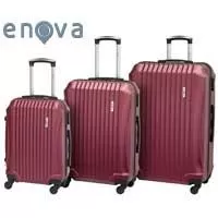 Kliknite za detalje - Set ABS kofera Enova Sevilla Burgundy 55cm-65cm-75cm 514240